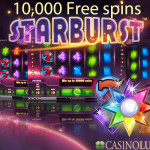 10,000 free spins on Starburst at Casino Luck