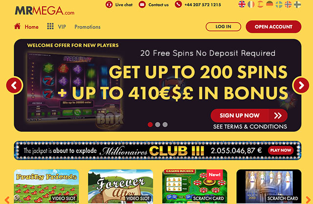 Mega Casino Free Spins No Deposit