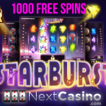 10 players can win 1000 Starburst Free Spins at Next Casino