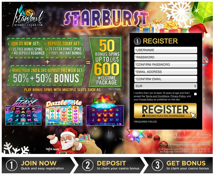 Istanbul casino 25 free spins