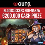 €200,000 CASH in prize money in the Guts Casino BloodSuckers Slot Halloween Boo-nanza!