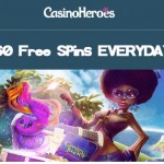 Get 60 Free Spins EVERYDAY on the Genies Touch Slot at CasinoHeroes