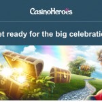 10 No Deposit Free Spins at CasinoHeroes: 14-16March 2016