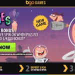 Get No Deposit When Pigs Fly Free Spins at BGO Casino + a 200% Bonus & 180 Free Spins