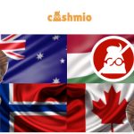 Cashmio Casino launches AUD CAD NOK currencies. Get a 100% Bonus up to £/€/$50/500NOK + 100 Gonzo’s Quest Free Spins + 20 Free Spins NO DEPOSIT REQUIRED