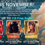ROCK THE REELS at OptiBet this November & get up to 110 Free Spins