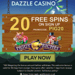 Unlock Free Spins with our Exclusive Bonus Codes! Start off with 20 No Deposit Free Spins with our July Dazzle Casino Bonus Codes Now!