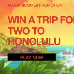 New Wild Slots Casino Summer Promotion: Win 2 Tickets to Honolulu + a share of €10,000