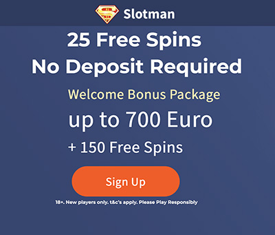SlotMan Casino No Deposit Free Spins