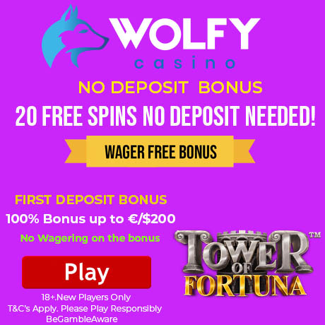 Wolfe Casino No Deposit Bonus Free Spins